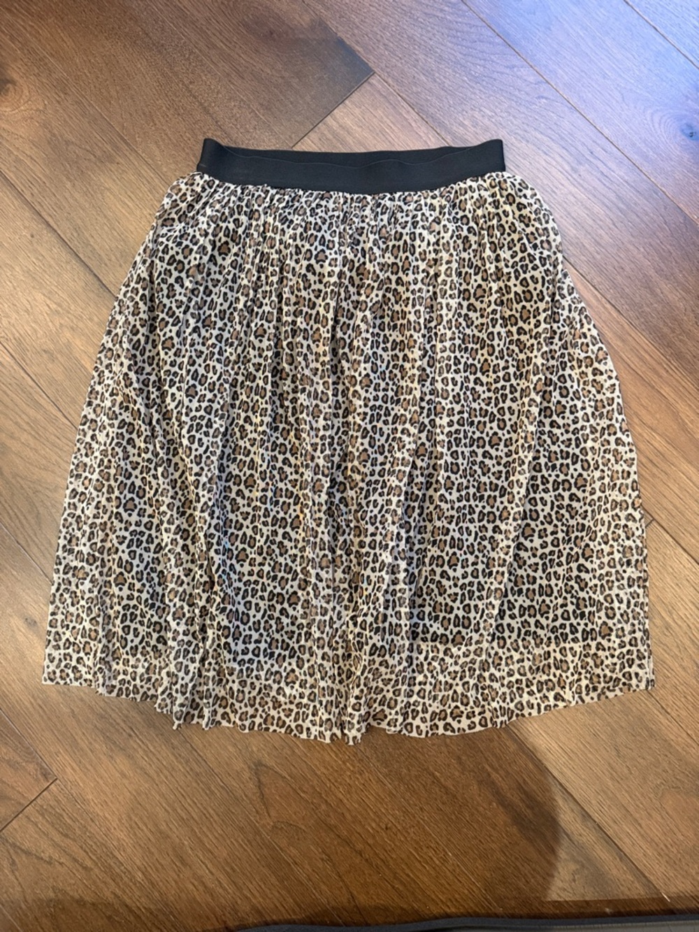 A New Day Leopard Print Pleated Midi Skirt Size XS - C31-013